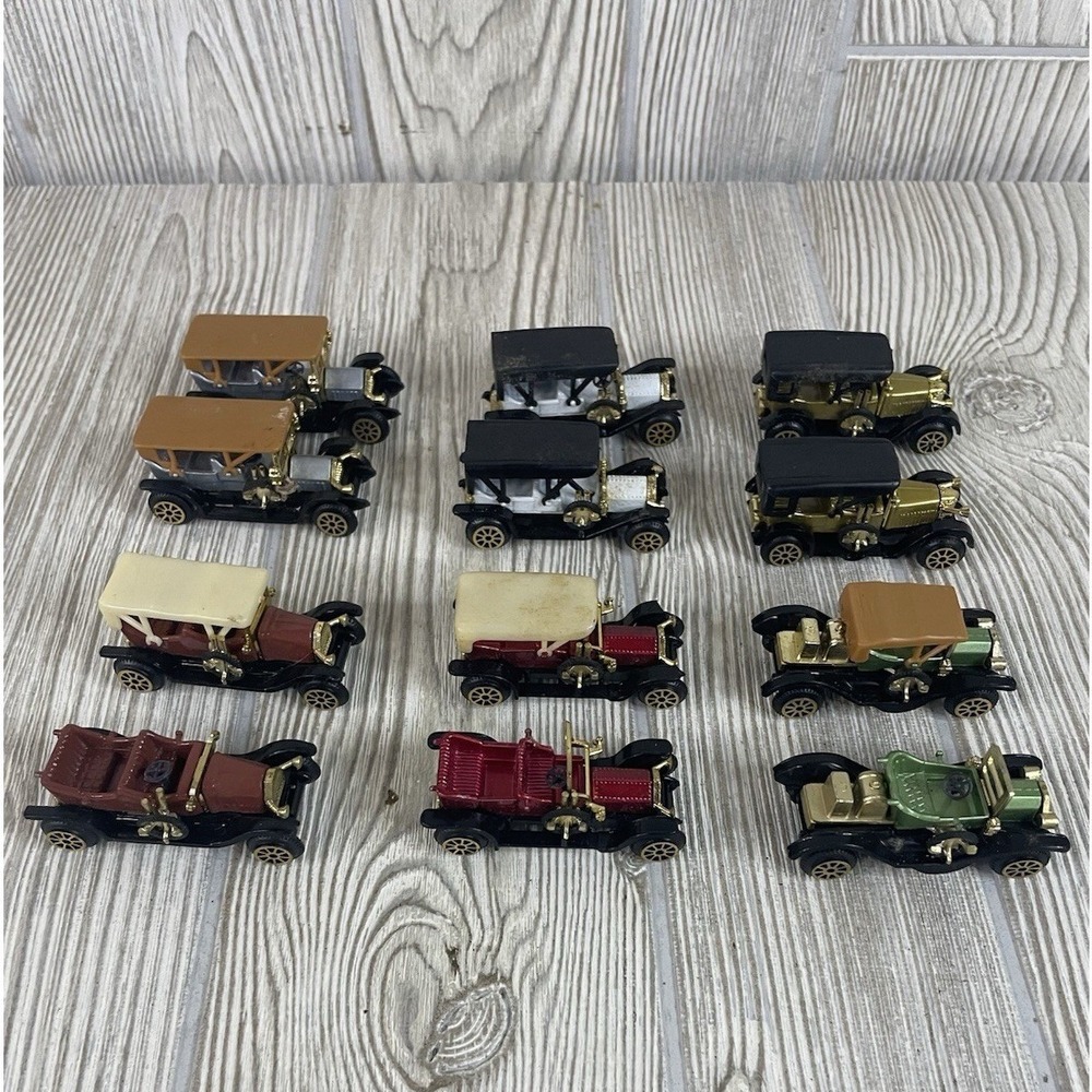 Vintage Emerson Freewell Diecast Classic Cars Lot of 12 Antique Model Toy Lot